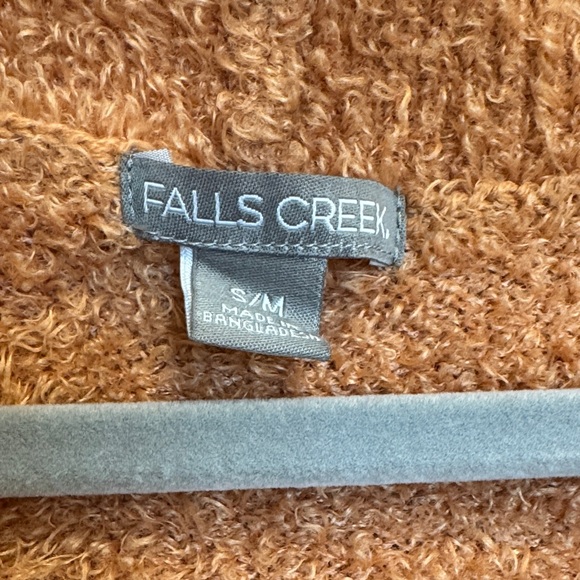 Falls Creek Orange Fuzzy Sweater Size S/M - Picture 2 of 7